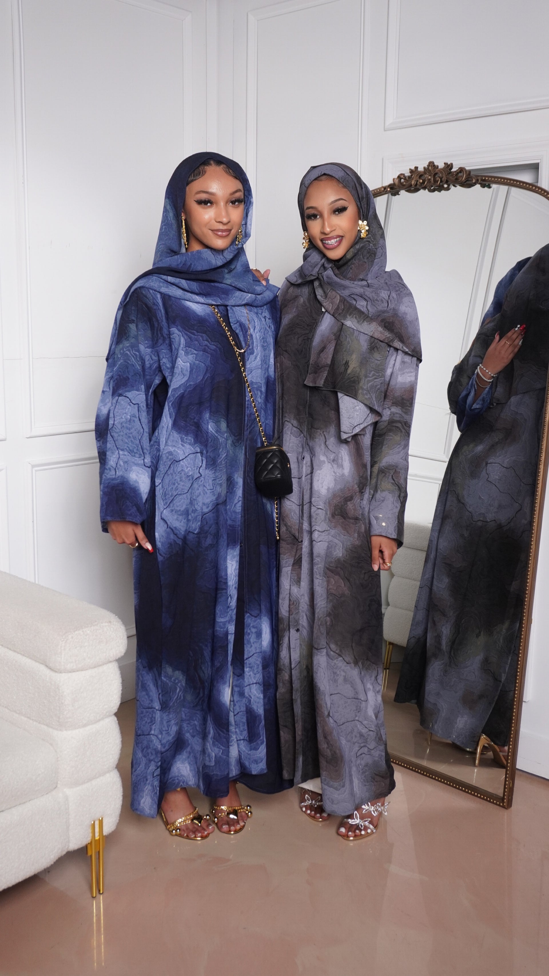 Watercolor Abaya Set