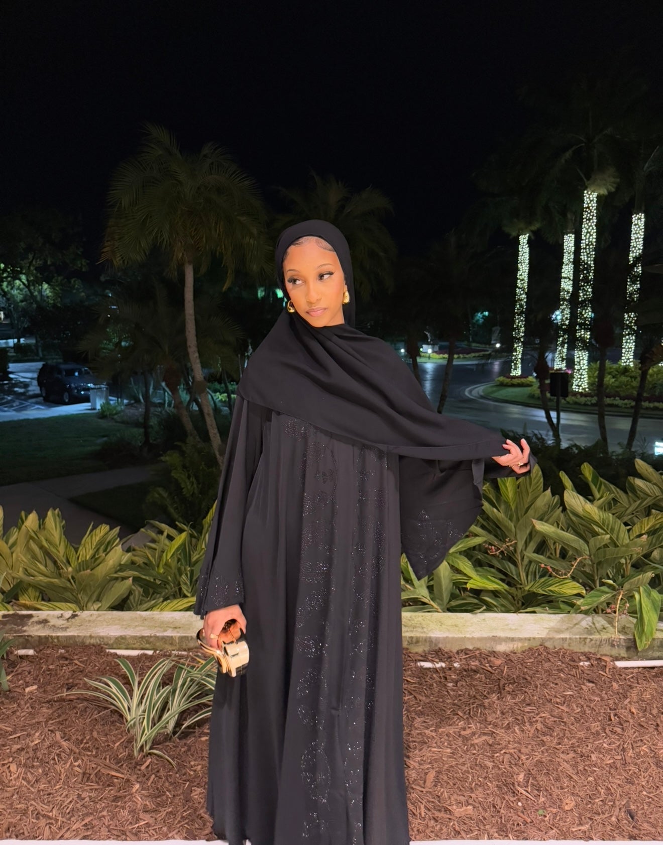 Black Luna Abaya Set
