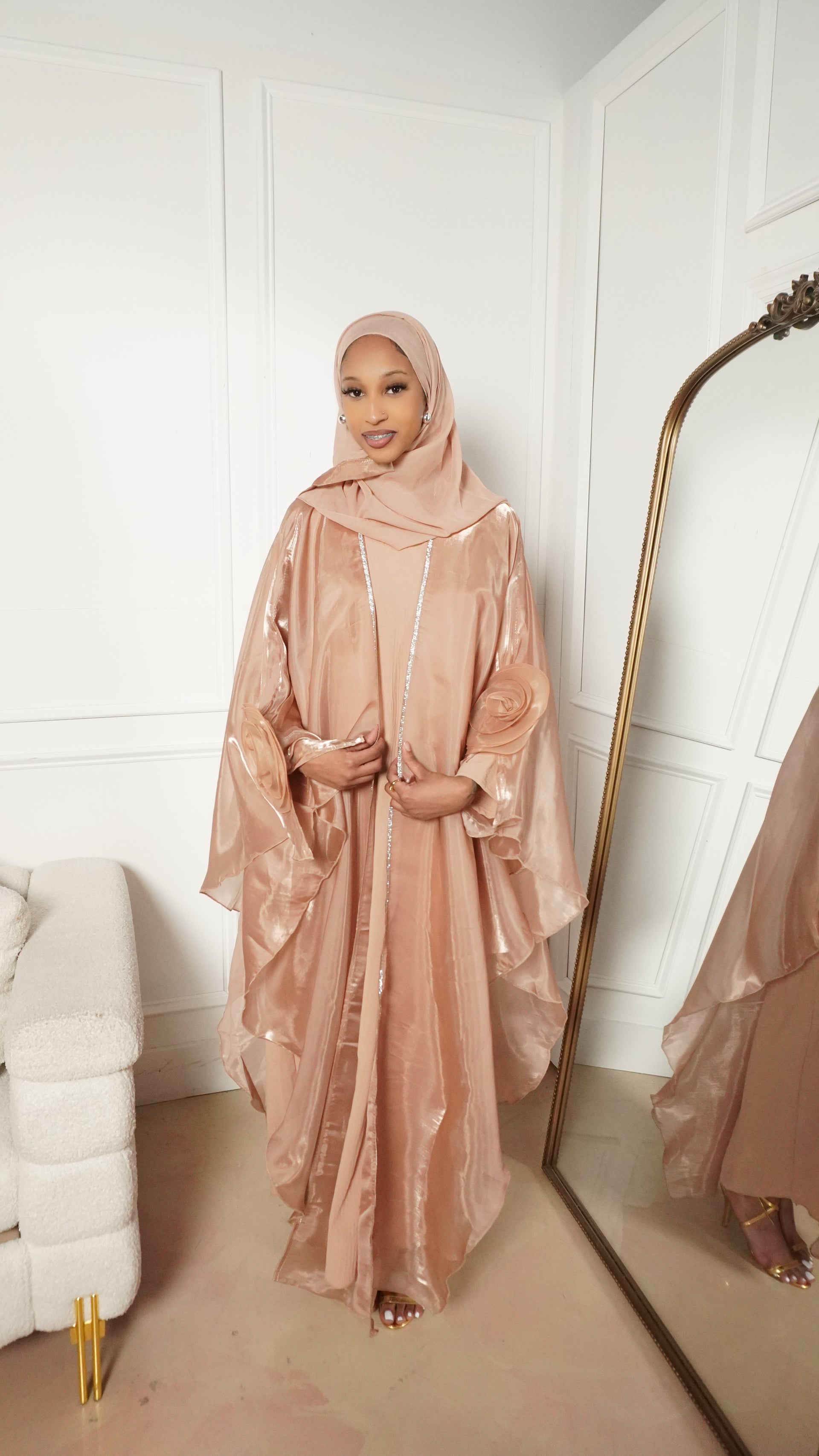 Gold Rose Abaya