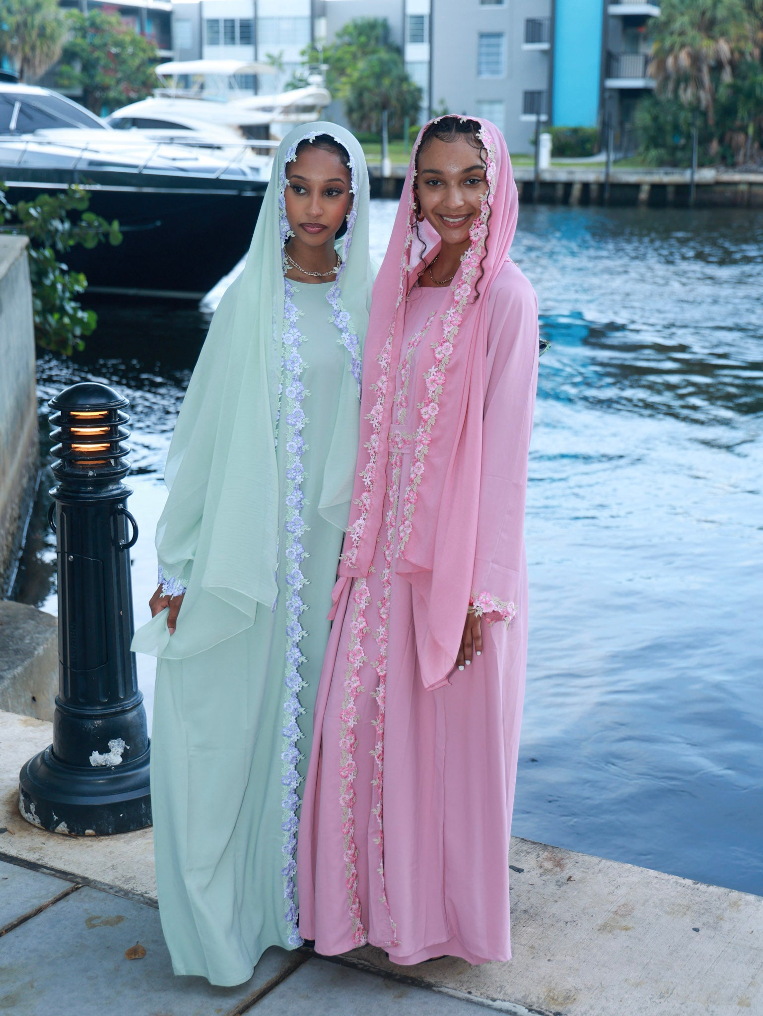 Sage Green Yasmin Abaya Set