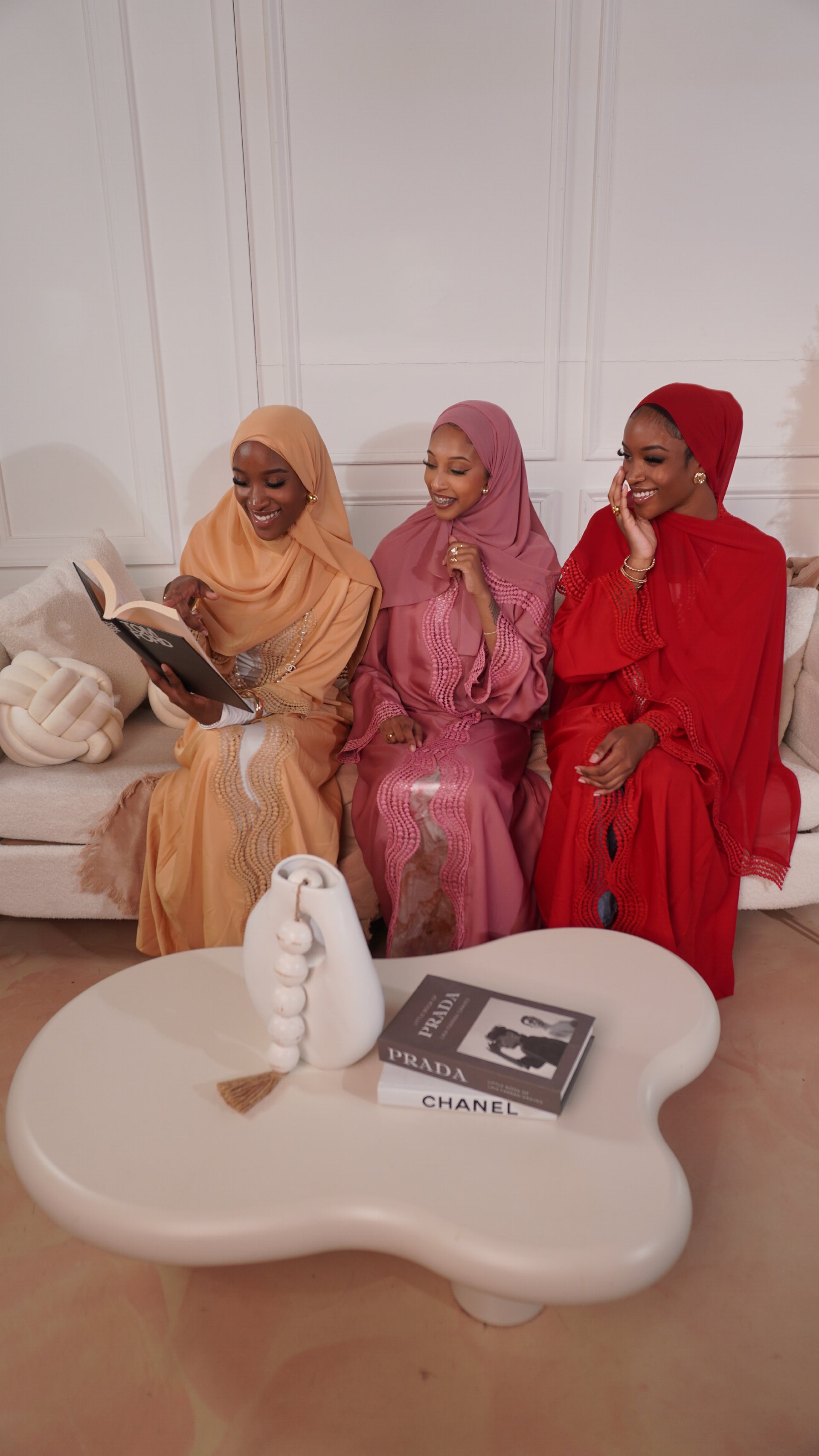 Red Amara Abaya Set