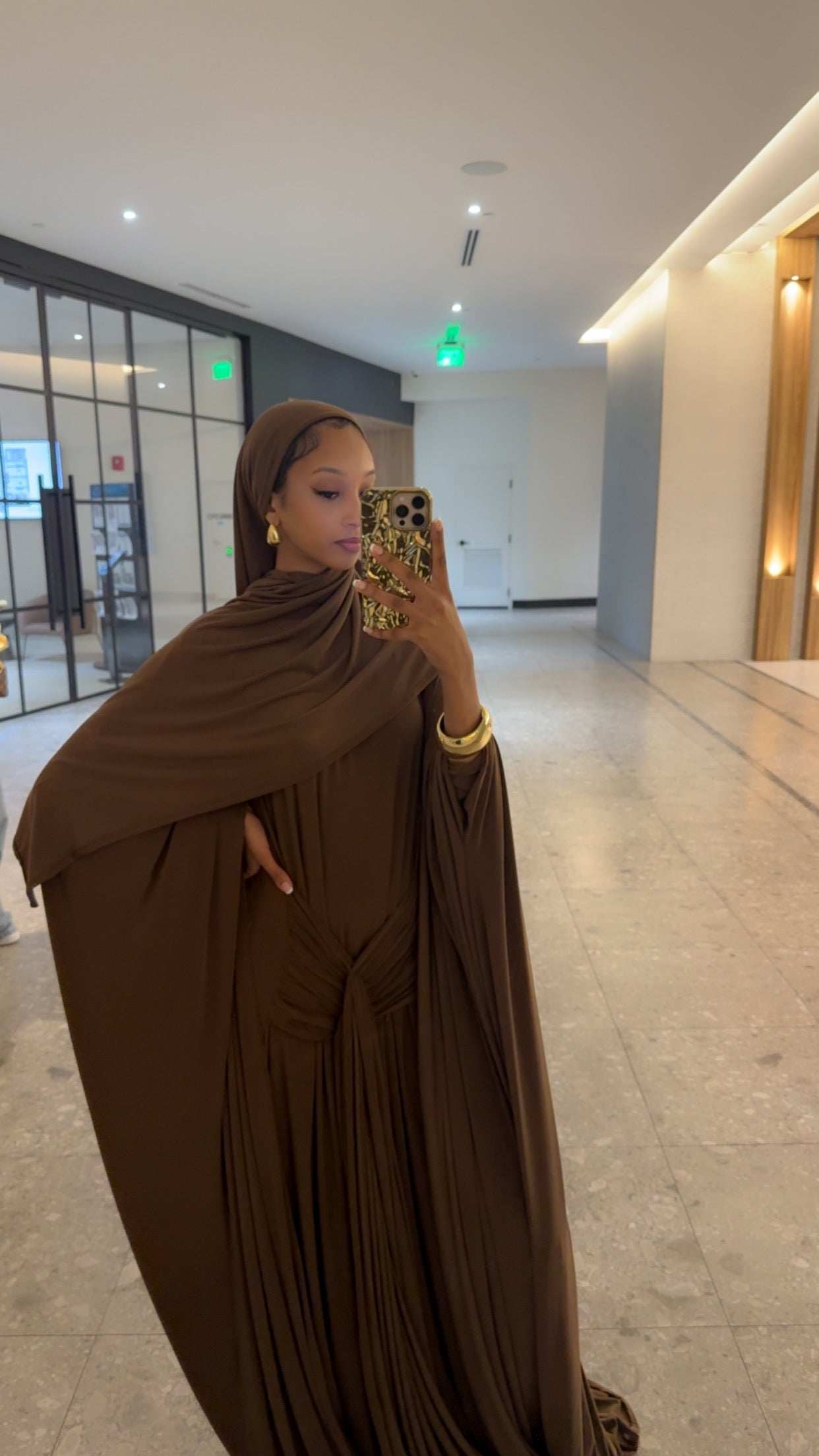 Chocolate Brown Custom Abaya