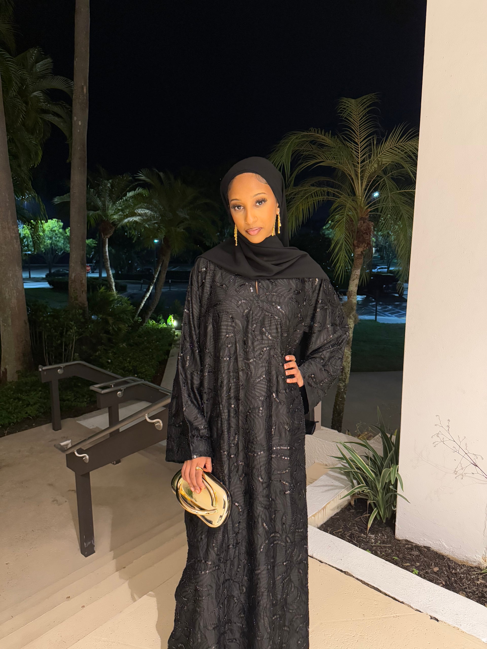 Black Sparkle Abaya