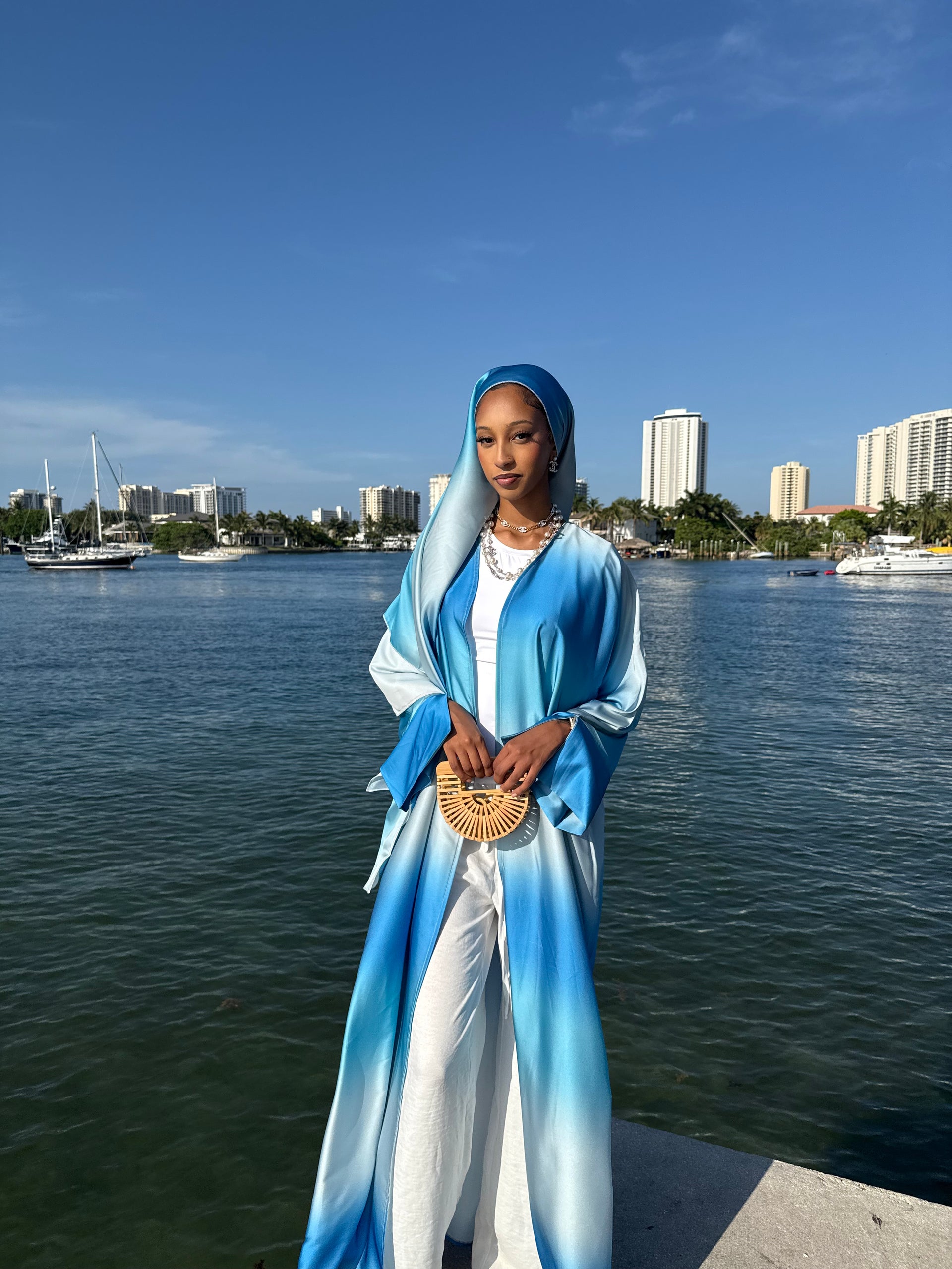 Blue Ocean Abaya