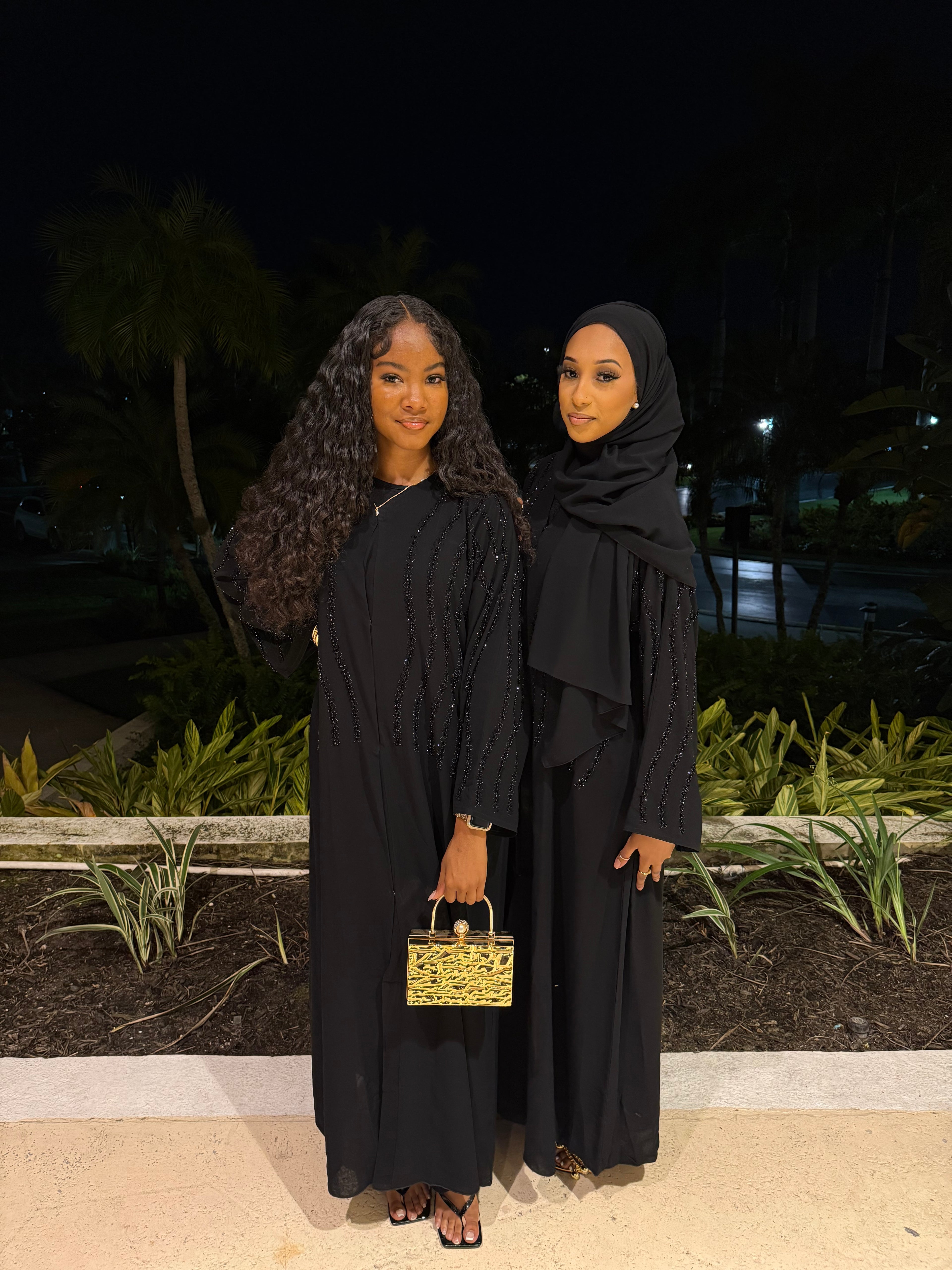 amira fashion dress abaya AMIRA MOCK NECK ABAYA BLACK