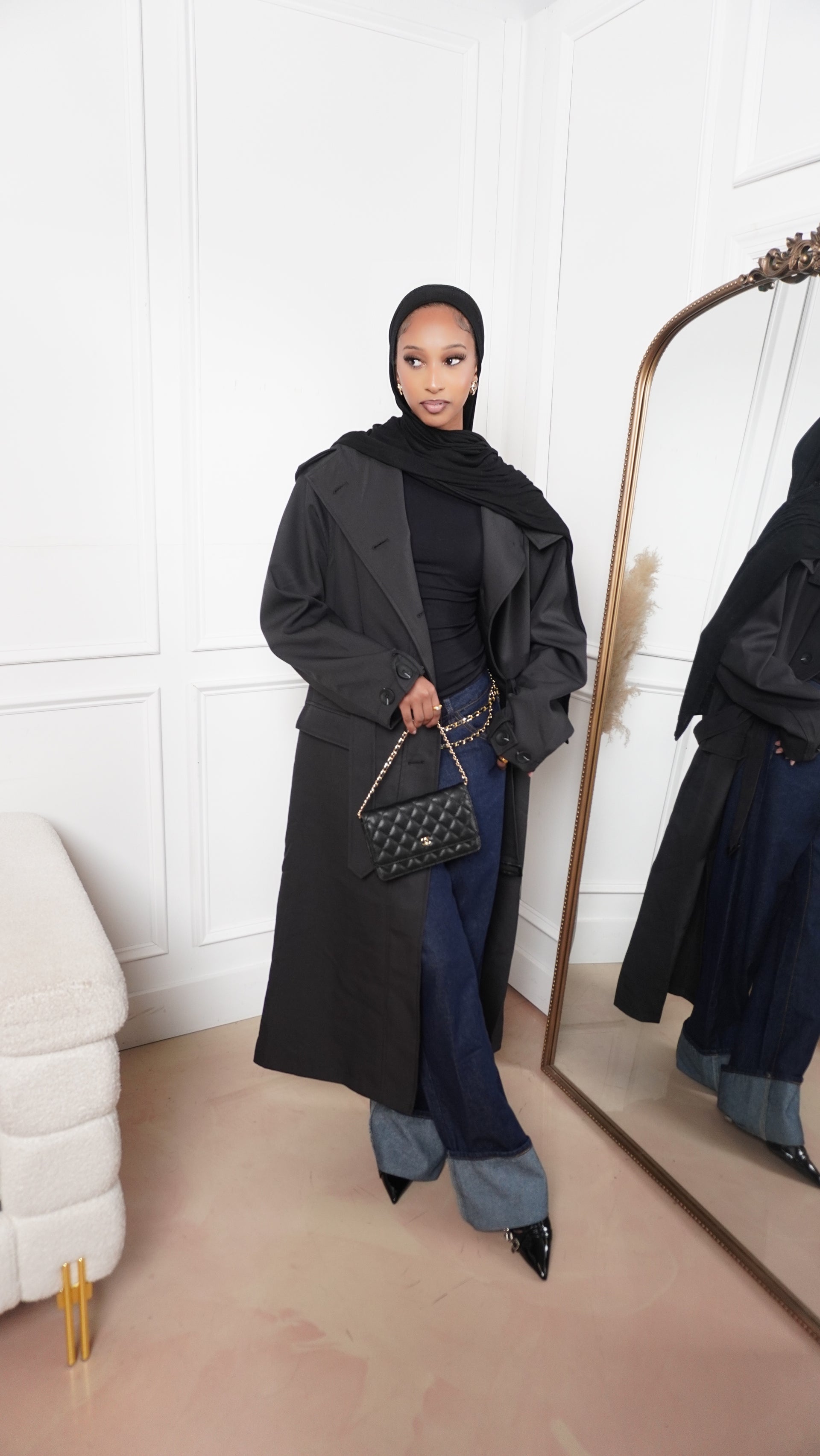 Black Icon Trench Coat