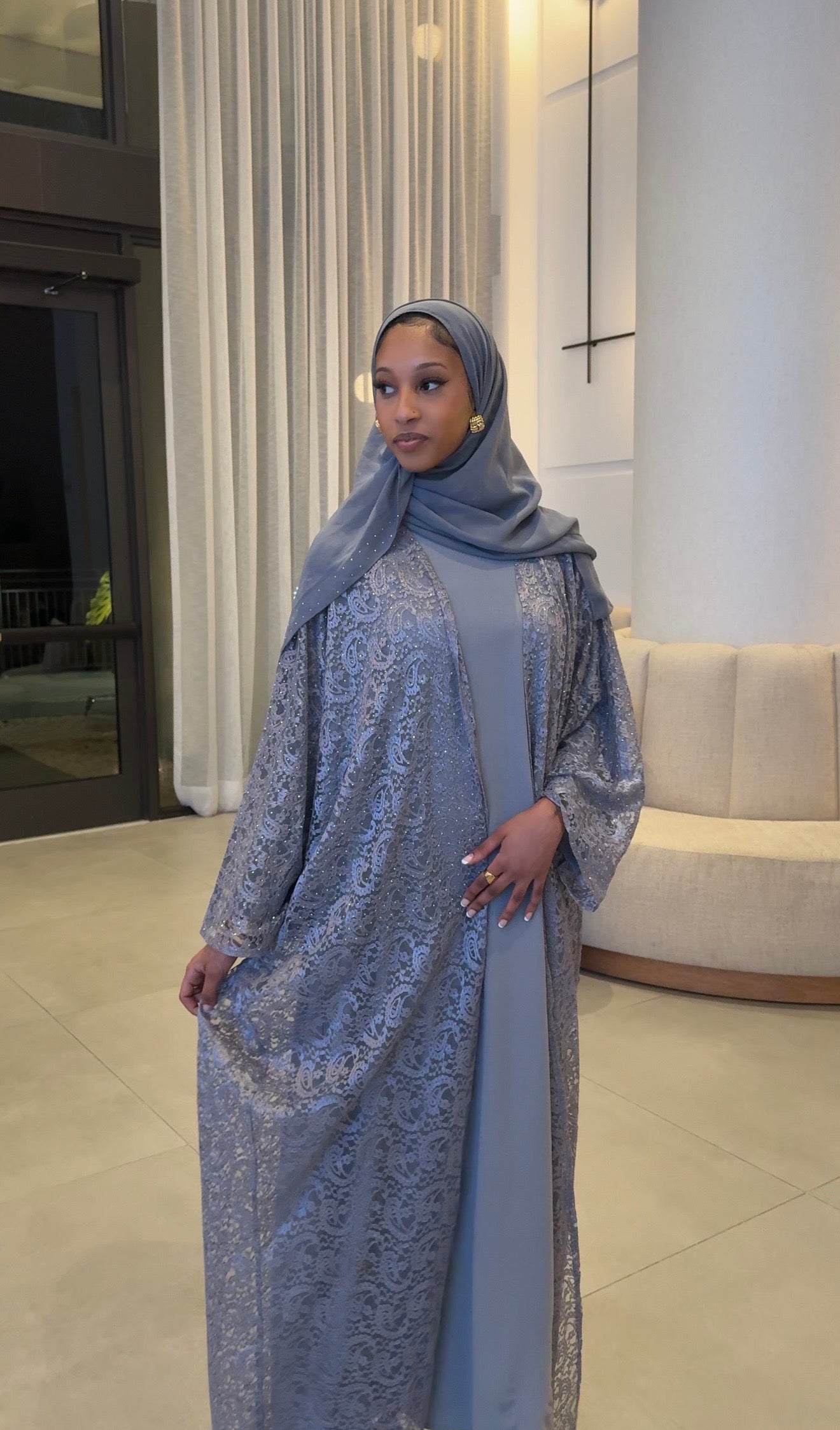 Serenity Lace Abaya