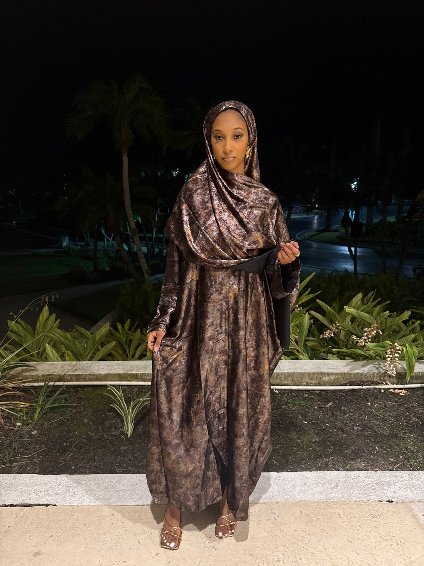 Golden Sunset Abaya
