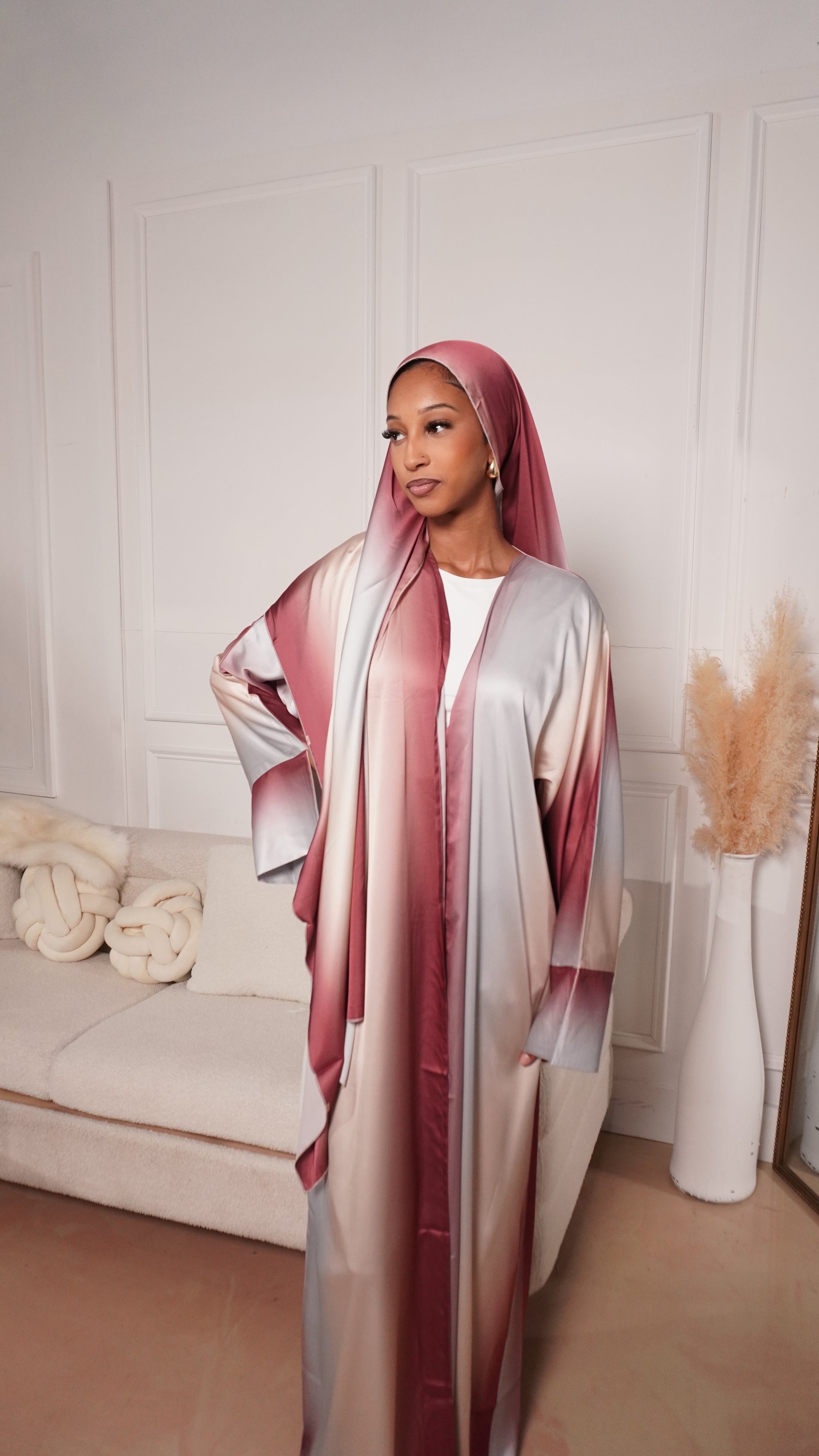 Rose Ombre Abaya