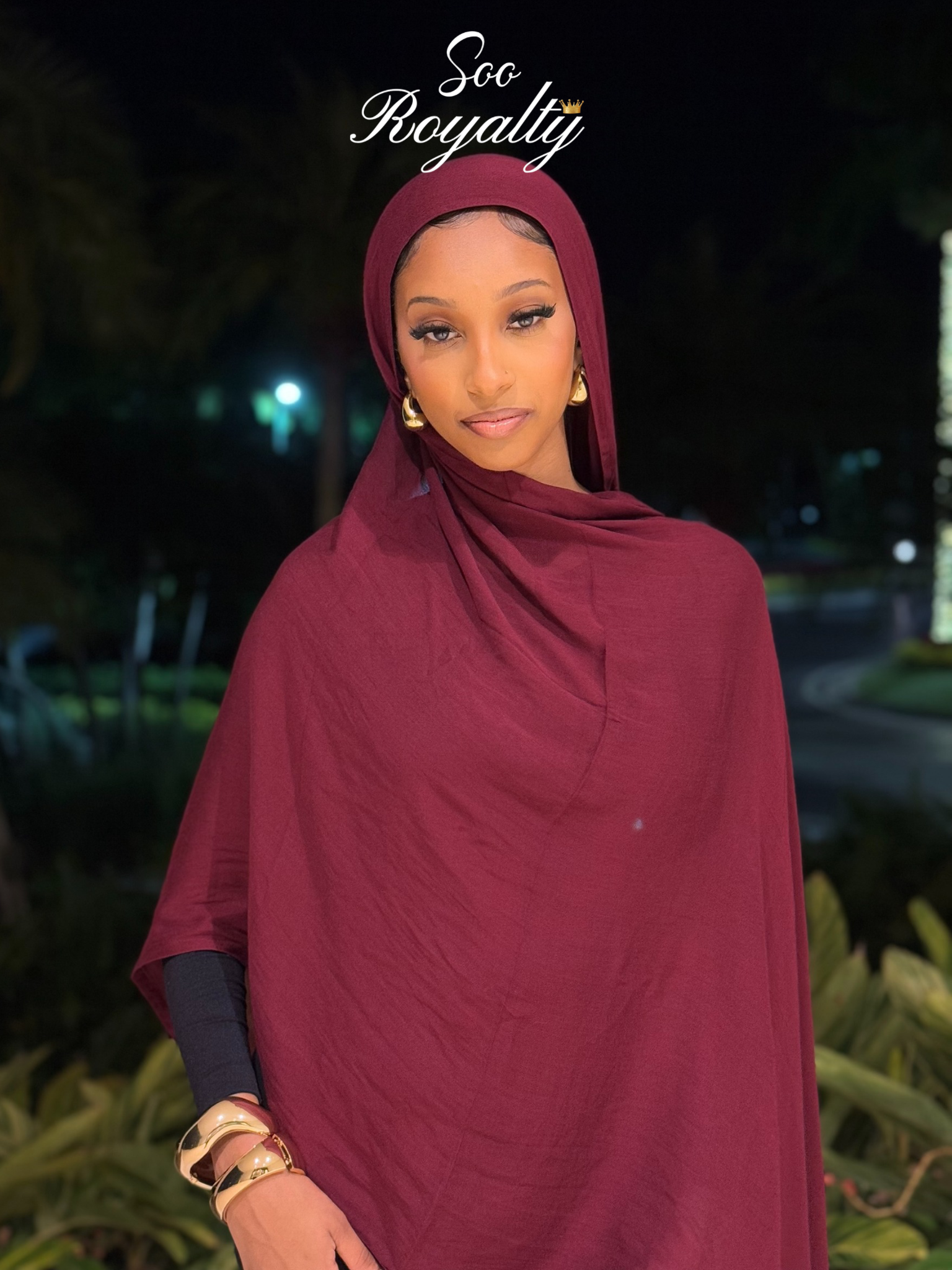 Burgundy Modal Hijab
