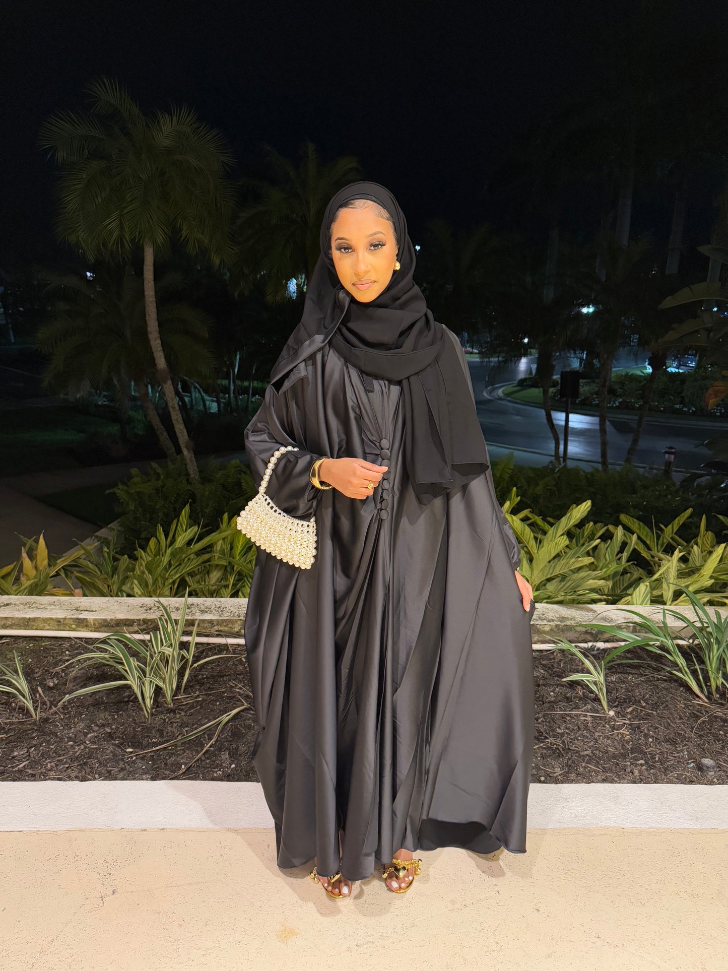 Silk Abaya Set