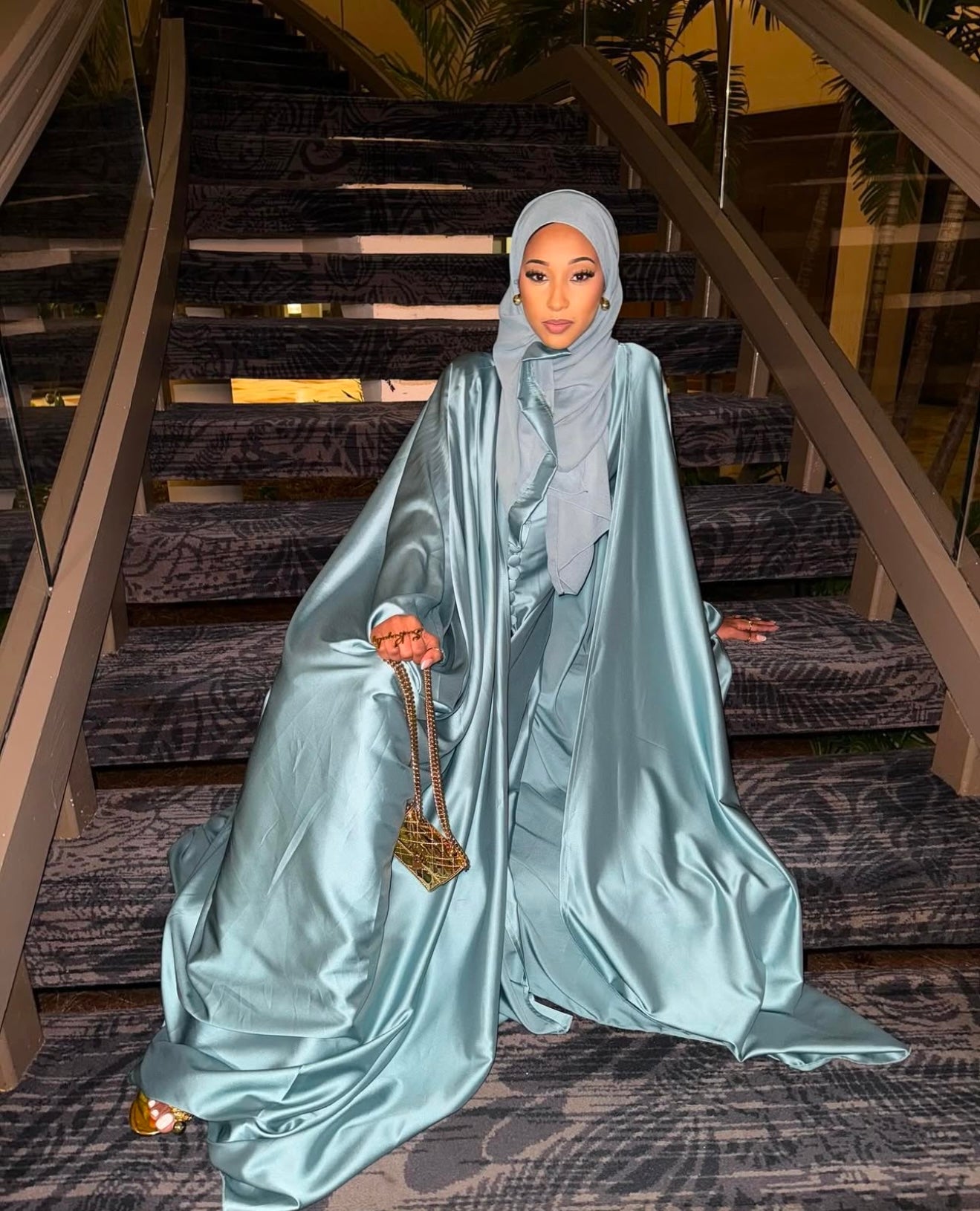 Silk Abaya Set