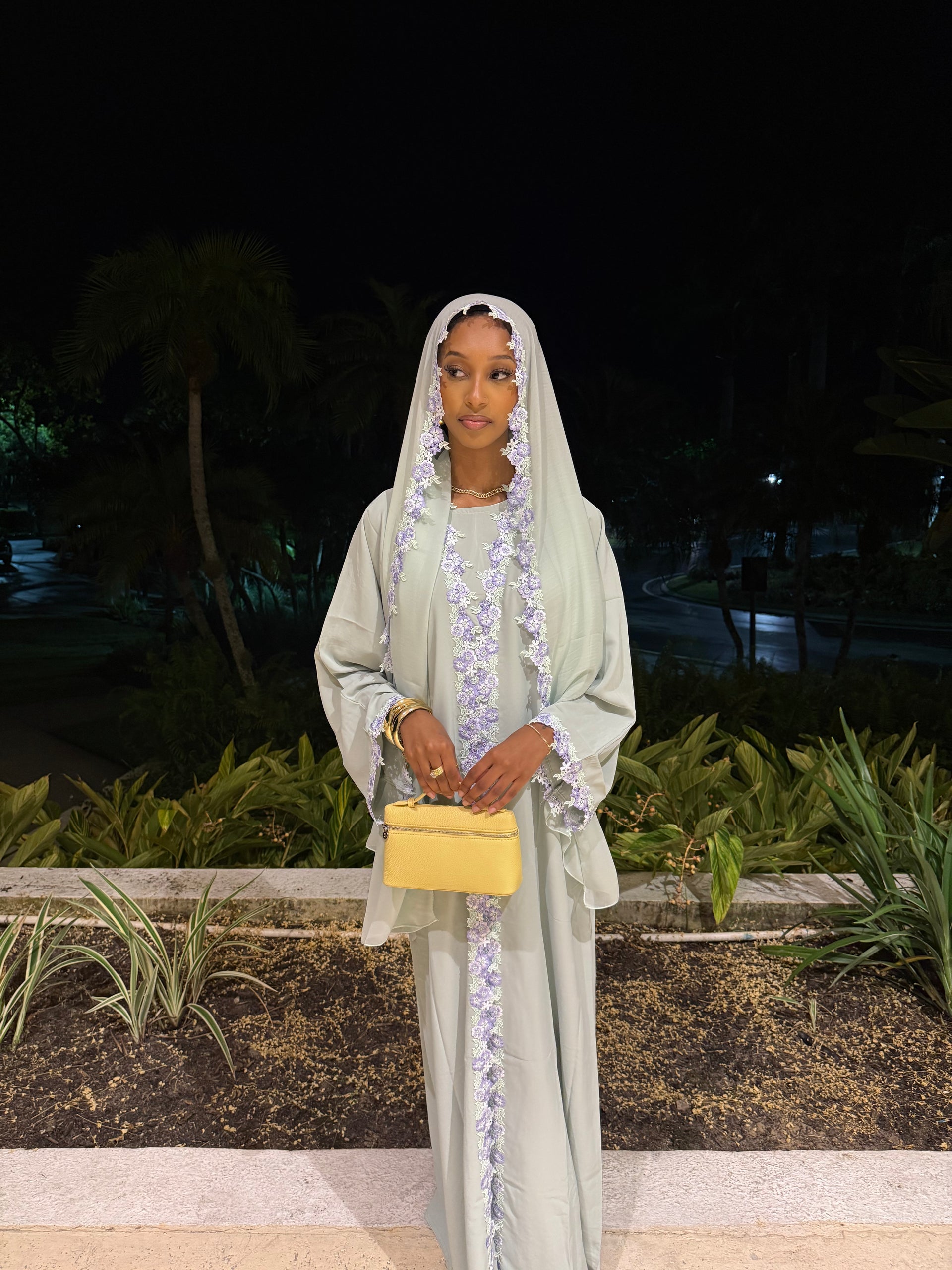 Sage Green Yasmin Abaya Set