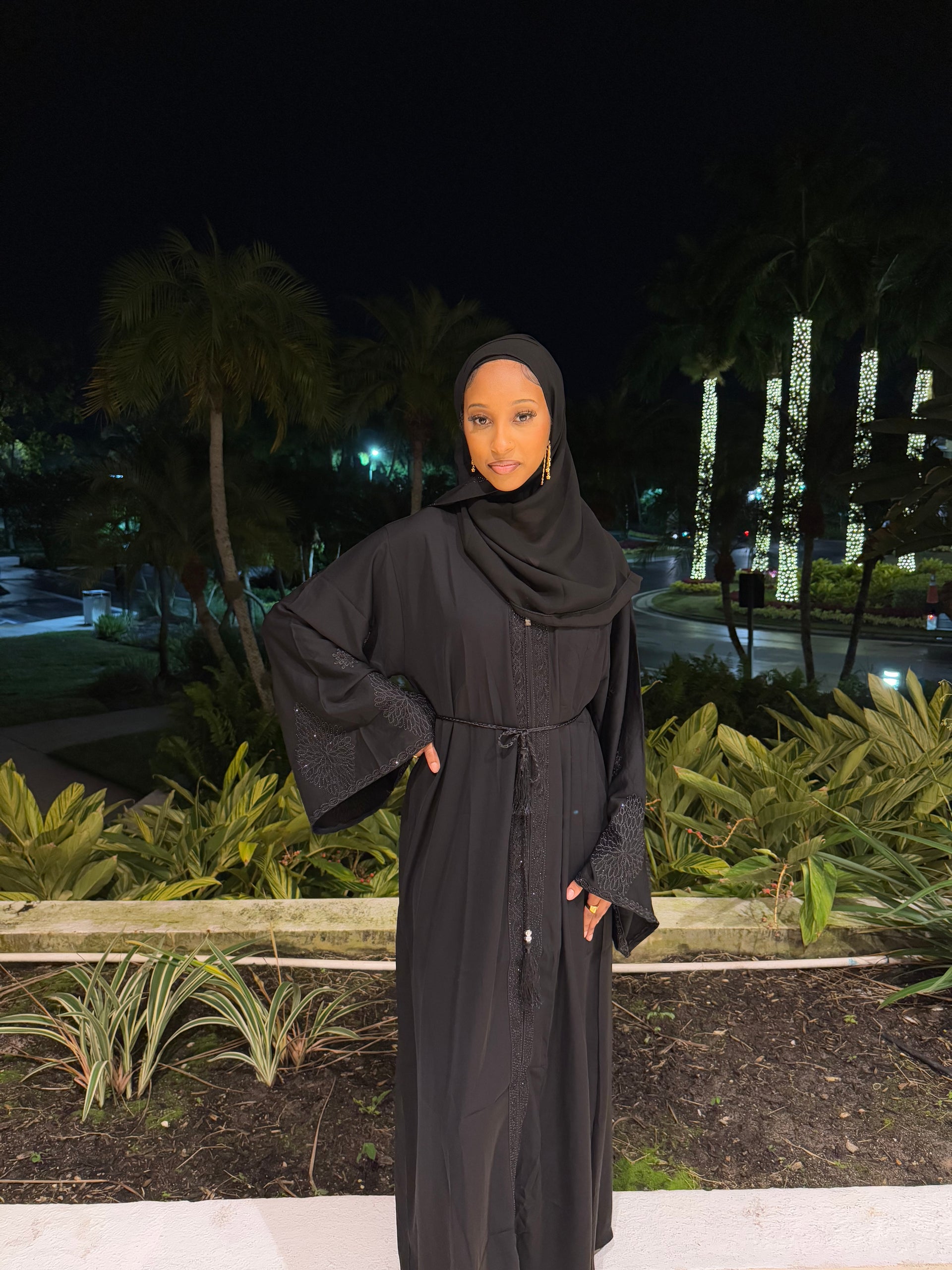 Midnight Zipper Abaya