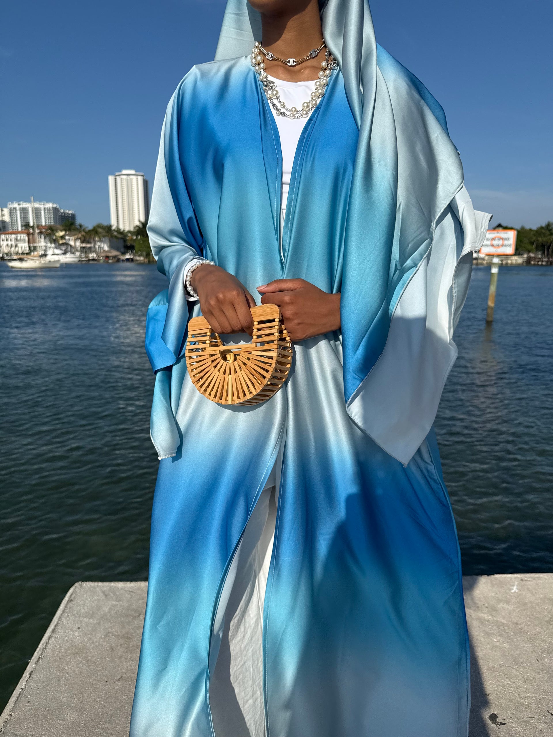 Blue Ocean Abaya