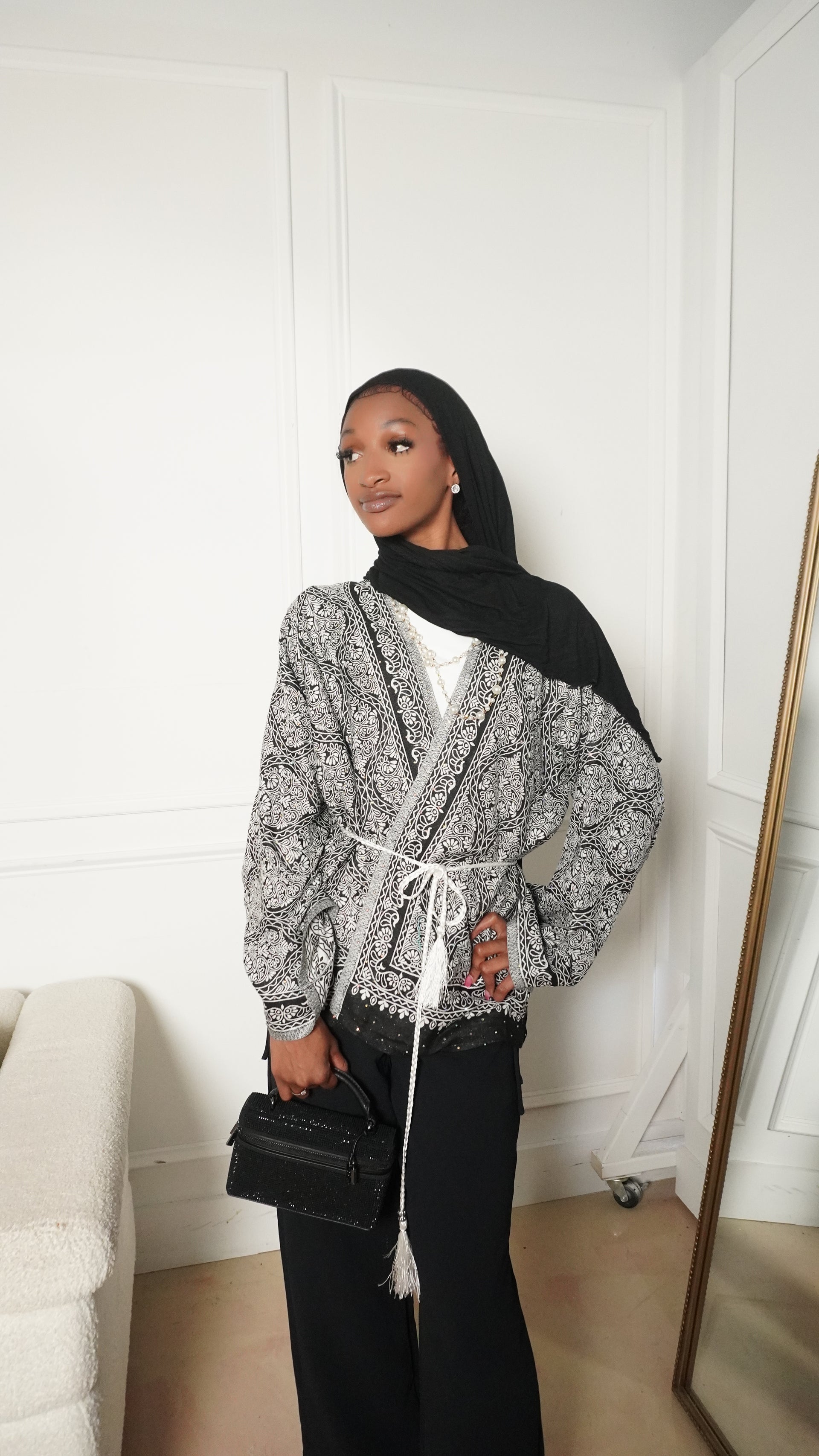 Pashmina Top in Black
