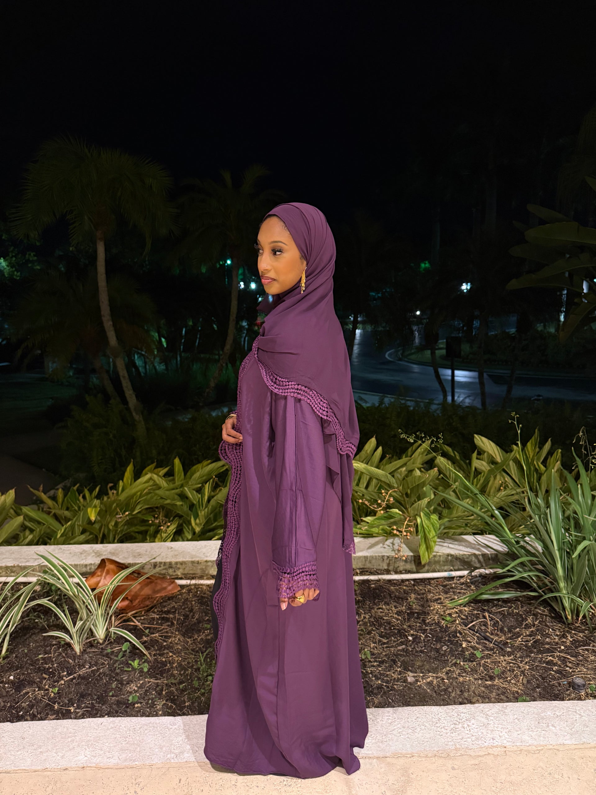 Amara Abaya in Purple