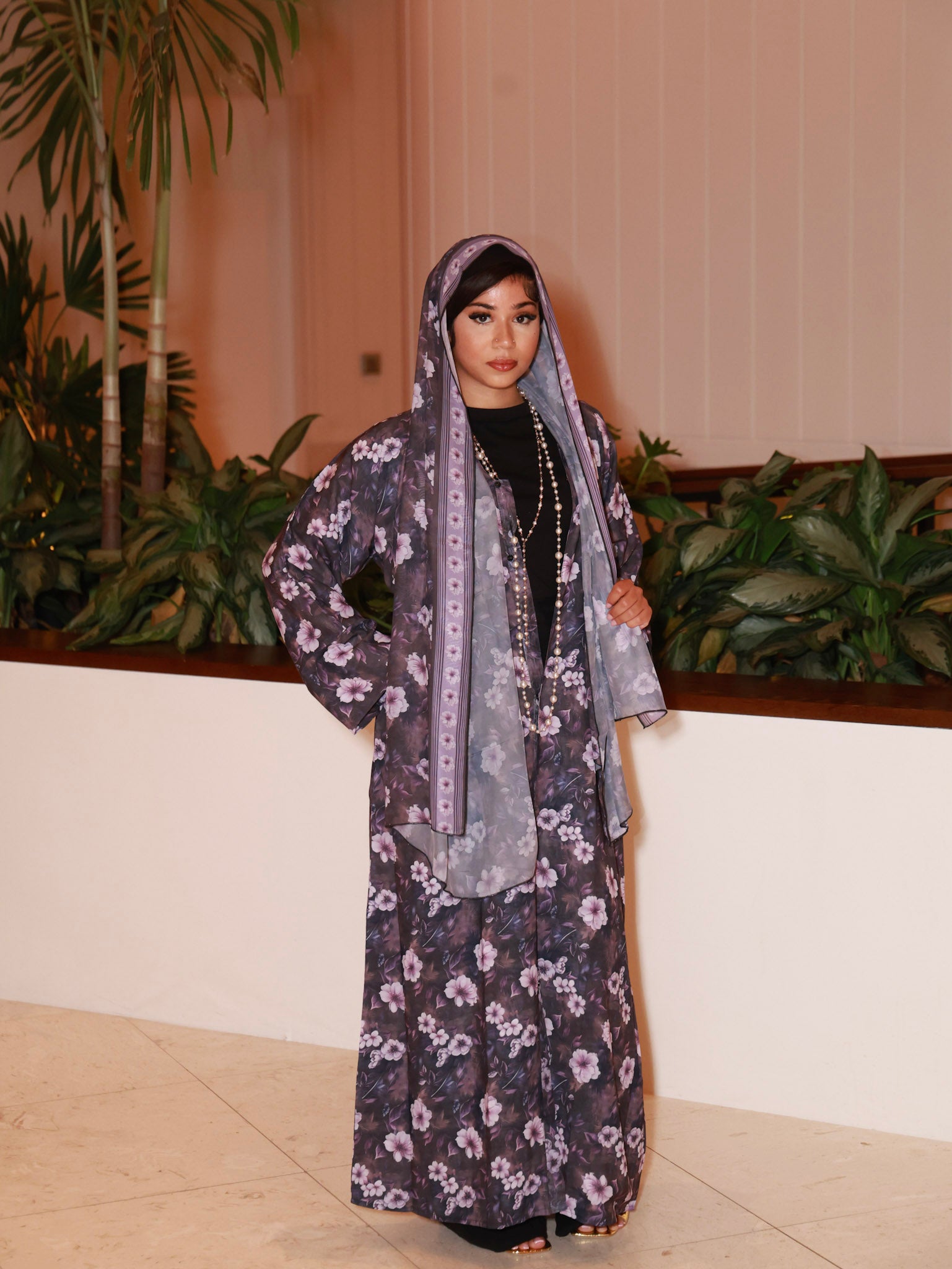 Royal Blossom Abaya