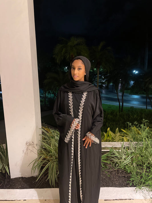 Glitter Abaya Set