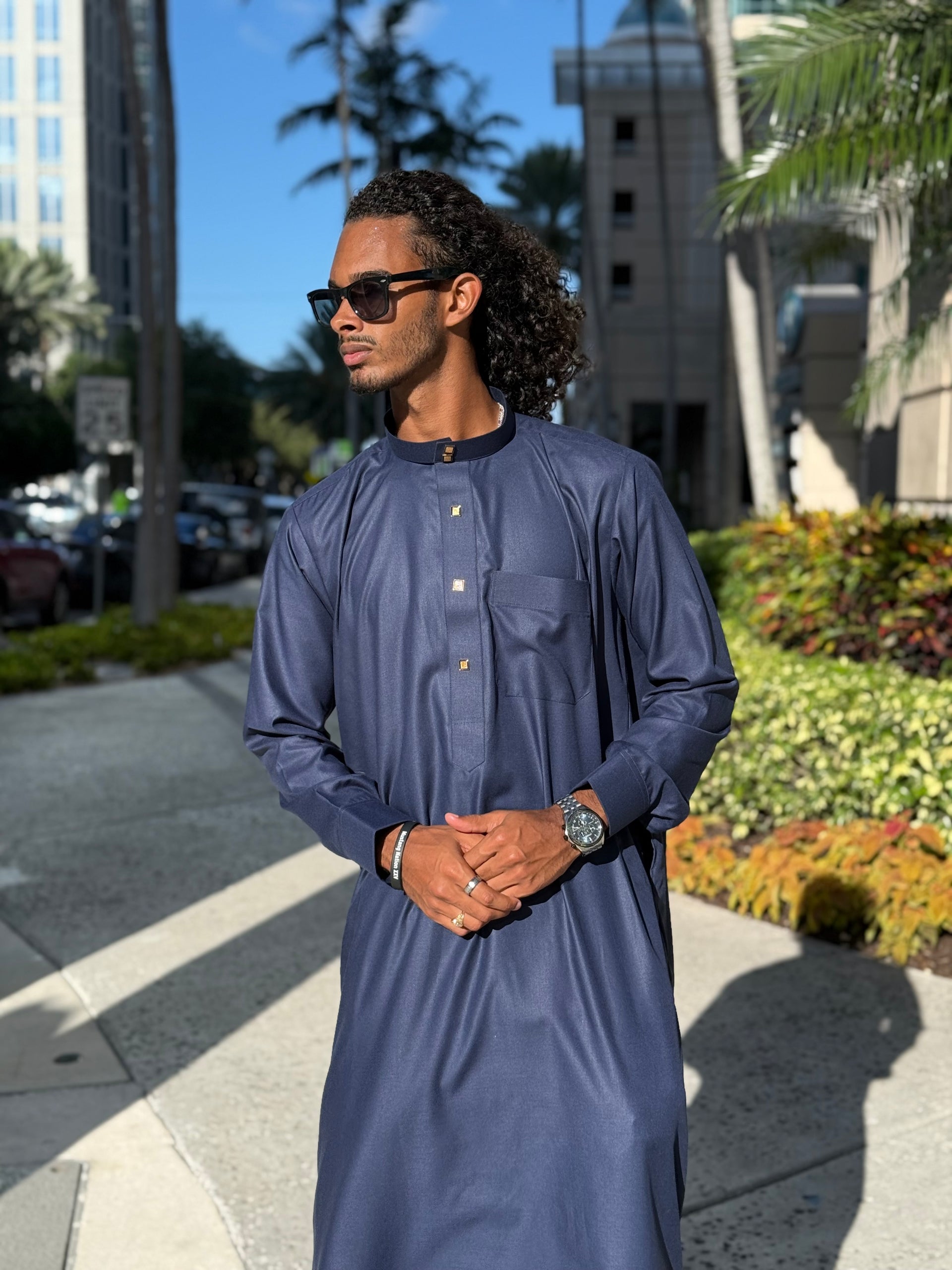 Navy Blue Men’s Thobe