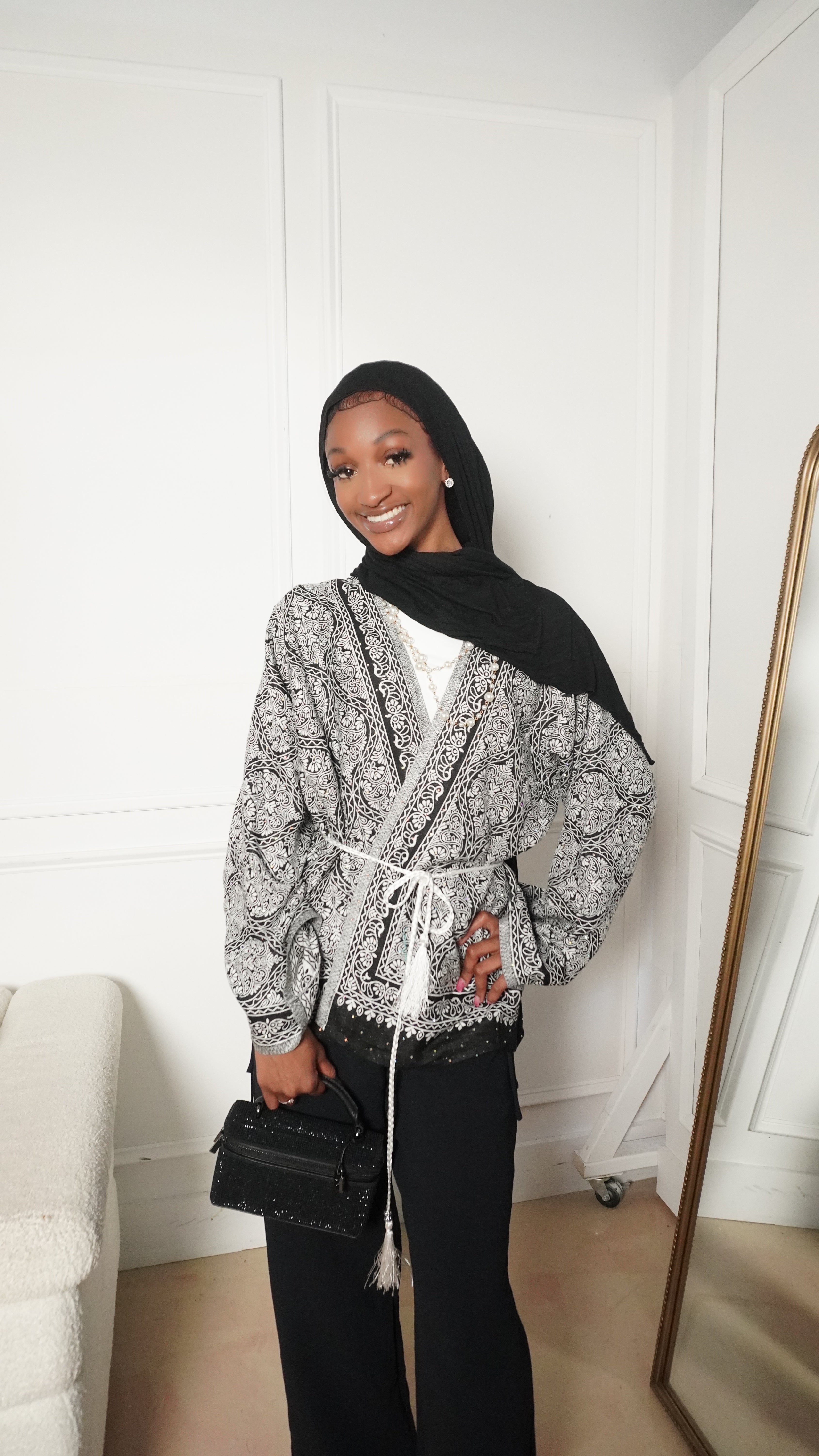 Pashmina Top in Black