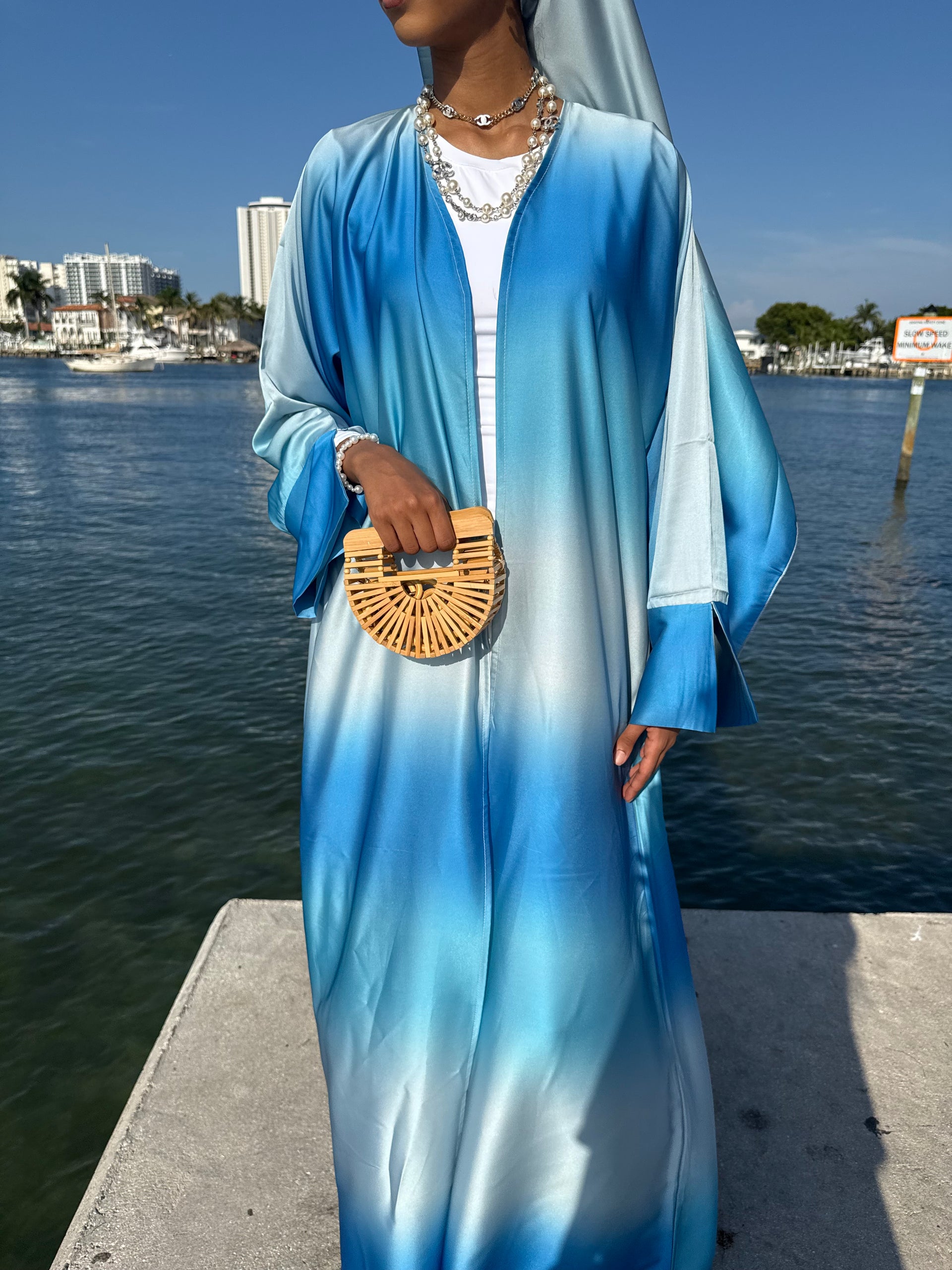 Blue Ocean Abaya